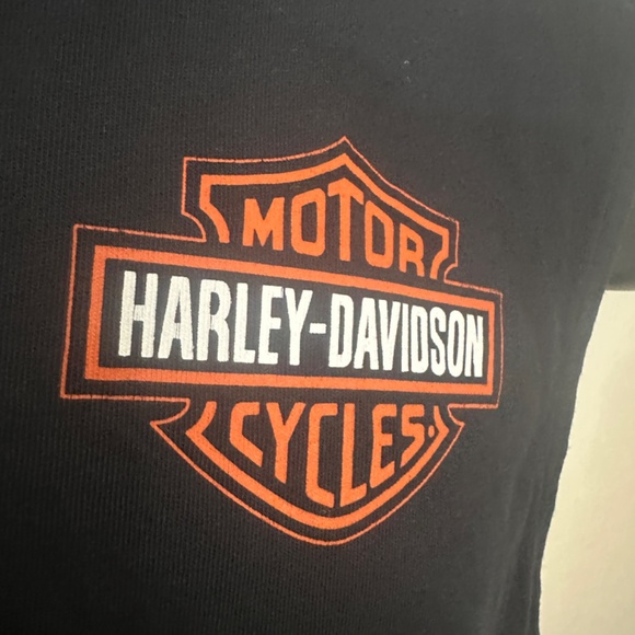 Harley Davidson Sleeveless T Shirt Medium Gently worn Cotton blend no fabric tag - Picture 2 of 4